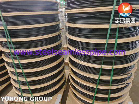 Tabung Multicore Coil PVC dengan stainless steel, tembaga, tembaga-nikel tabung