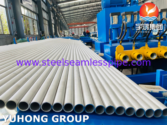 Stainles steel seamless tubes A213 TP304 TP316 TP321 TP321H Turbin penukar panas yang dicampur dan dipanaskan