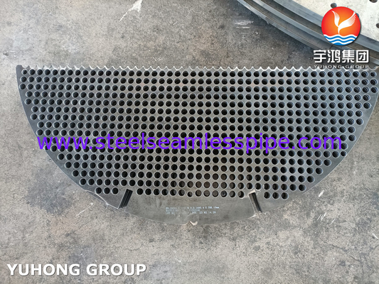 EN 10025-2 S235JR Plat pendukung baffle baja karbon untuk penukar panas
