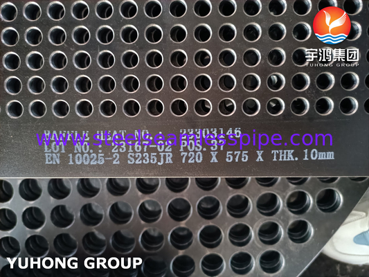 EN 10025-2 S235JR Karbon Steel Baffle Tube Sheet Untuk Penukar Panas