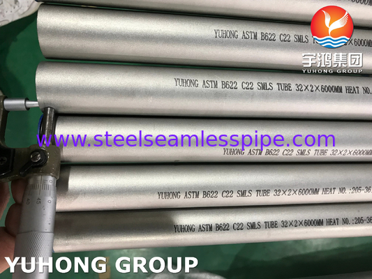 ASME SB622 Hastelloy C22 UNS N06022 DIN 2.4602 Nikel Alloy Steel Tube untuk Industri Minyak dan Gas