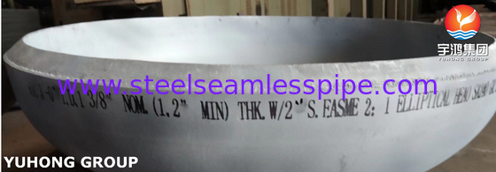 ASME SA240 321 Baja tahan karat Eleptik Head Dish End Untuk Pressure Vessel Dan Heat Exchanger
