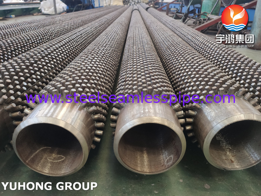 ASTM A213 Base Tube T9 11Cr Pin Studded Fin Studded Fined Tube Untuk Tungku Reforming Steam
