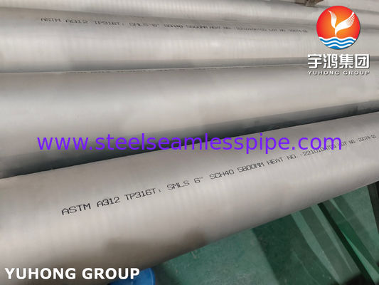 ASTM A312 TP316L Stainless Steel Seamless Pipe Untuk Minyak, Gas