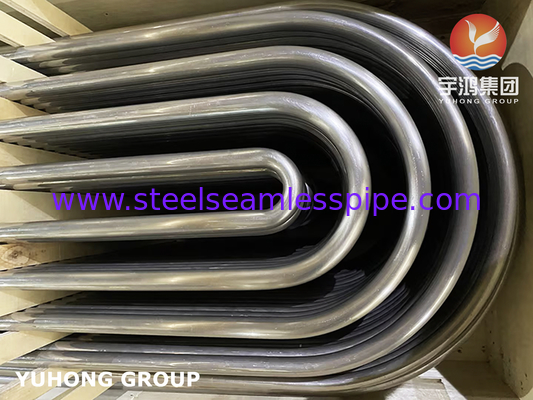 Nikel Alloy U Bend Tube ASME SB163 Monel 400 UNS N04400 tabung tanpa jahitan