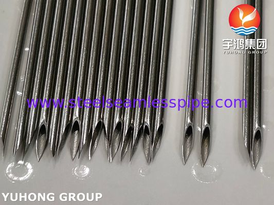 Tabung Jarum Hewan Stainless Steel 16G untuk Injeksi Ternak, Ujung Triple bevel