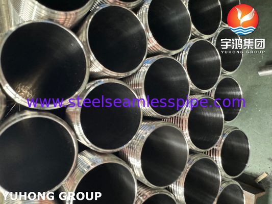 ASTM A270 TP304 tabung stainless steel sanitasi dengan ujung benang eksternal