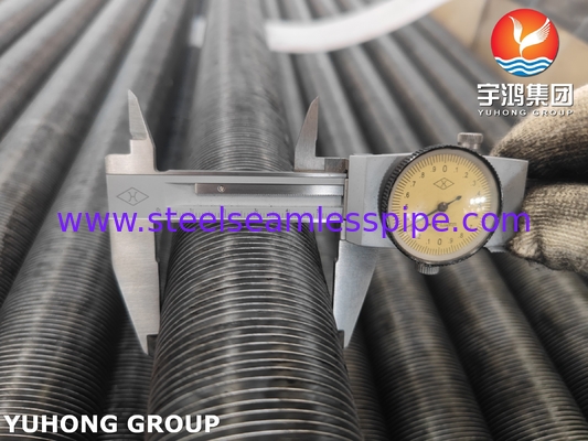 ASME SA209 TP304 Stainless Steel Embedded Fin Tube Fin Type G Dengan Aluminium 1060 Fin