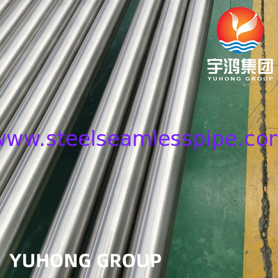 ASTM B861 Kelas 2 UNS R50400 Titanium Alloy Seamless Pipe Untuk Condenser Air Laut