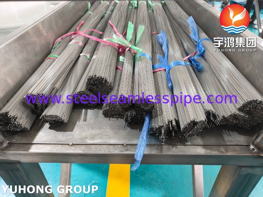SUS304 Tubing Kapileri Baja Rinsing Medis Untuk Jarum Jarum ISO9626