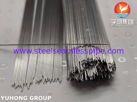 Tabung Jarum Intravena Tanam Baja Tahan Karat Kelas Medis SUS304, Ujung Potongan Belakang