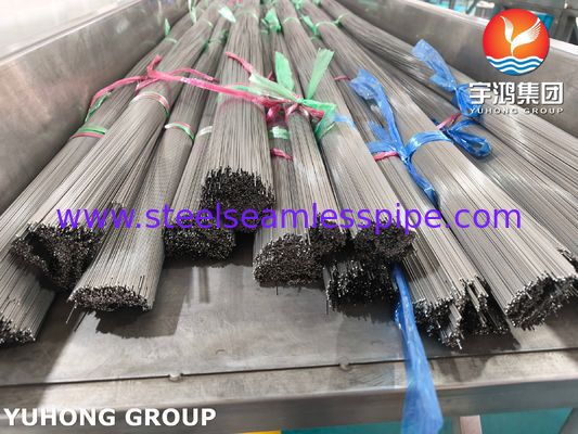 SUS304 SUS316L Stainless Steel Kapillary Medical Tube Untuk Kateter Siring ISO9626