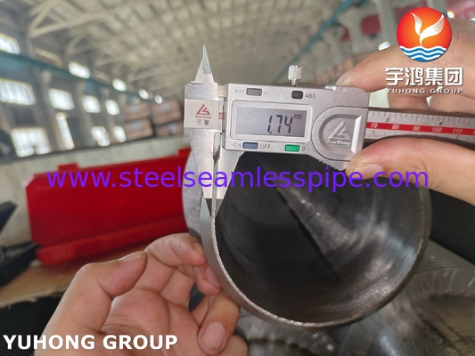 Pipa tanpa jahitan baja paduan, ASME SA335 P9, Solid Fin Tube, untuk sistem HRSG