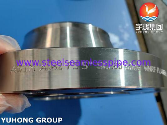 ASTM A182 F5 Stainless Steel Weld Neck Flange RF / FF untuk pembangkit listrik petrokimia