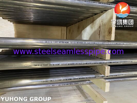Tabung Penukar Panas U-Bend Baja Paduan Nikel Monel400 ASME SB163 N04400