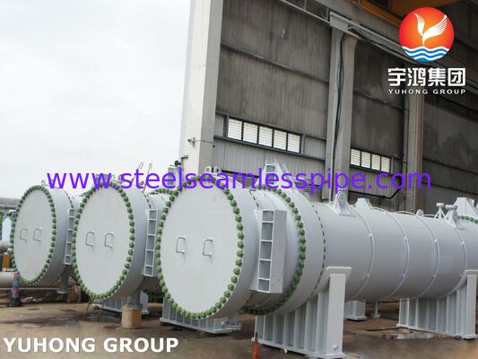Penukar Panas Tipe Shell and Tube Kepala Mengambang 316L dengan Stempel U ASME VIII AES untuk Petrokimia