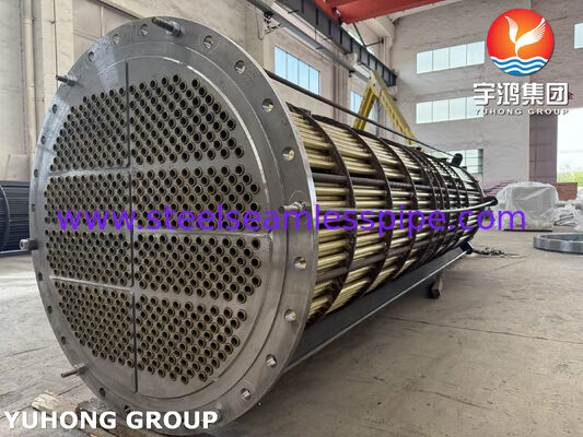 Bundel Pipa Kuningan Admiralty C44300 dengan Pipa Seamless ASME SB111 untuk Penukar Panas Air Laut & Pendingin Laut