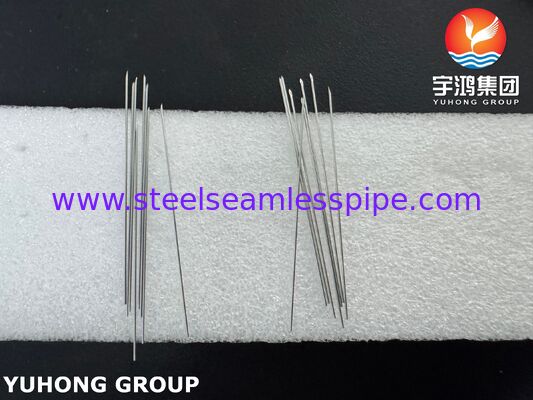 SUS304 26G Medical Grade Stainless Steel Back Cut Needle Tube Untuk Jarum EMG ISO9626