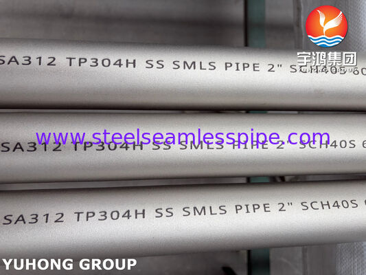 Pipa Seamless Baja Tahan Karat ASTM A312 TP304H 304L Untuk Aplikasi Kimia dan Industri