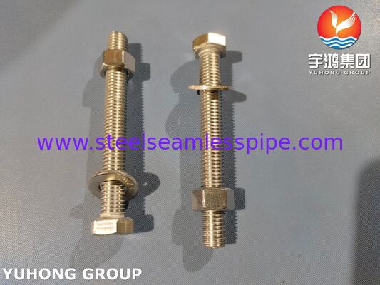 Pengencang Super Dupleks ISO4017 S32205 2205 Mesin Cuci Mur Baut Hex Baja Dupleks