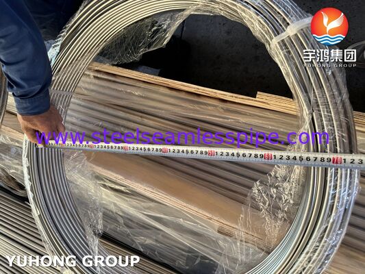 ASTM A269 TP316L Stainless Steel Coil Seamless Tube Untuk Instrumen, Cerah Annealed