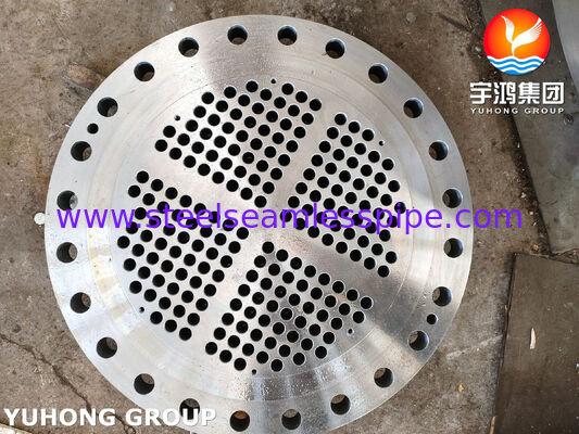 SA266 Gr.2 Carbon Steel Forged Tubesheet untuk Penukar Panas Shell & Tube