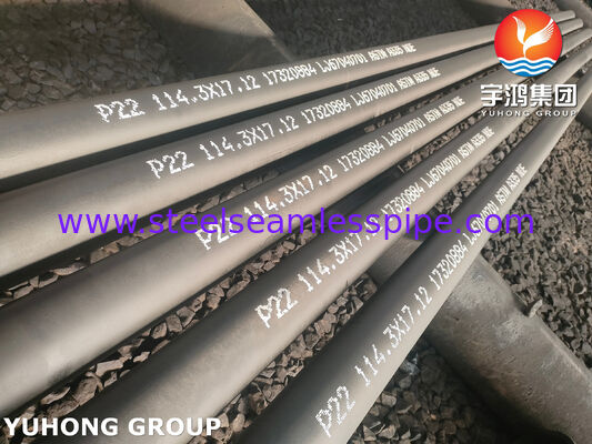 Pipa Seamless Baja Paduan ASME SA335 P22 Untuk Pembangkit Listrik Tenaga Termal