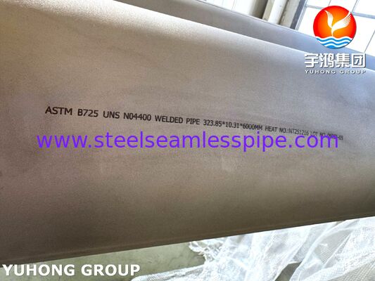 ASTM B725 Monel 400 Nikel Alloy Pipe Las dengan Resistensi Korosi dan Dimensi Disesuaikan