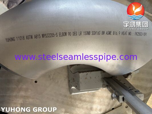 ASTM A815 WPS32205 Duplex Steel Elbow Duplex 2205 90 Degree Elbow LR B16.9 Fittings pipa