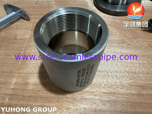 ASTM A182 F304L Stainless Steel Coupling Full Thread FNPT ASME B16.11 Fittings yang Dipalsukan