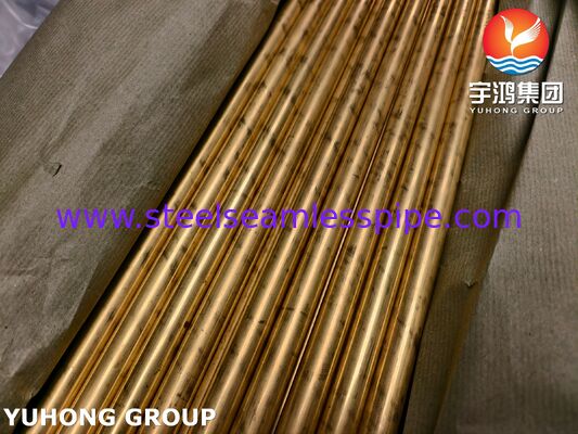 Tabung Seamless Kuningan Aluminium ASTM B111 C68700 untuk Penukar Panas dan Kondensor