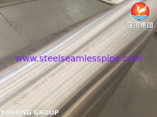 ASME SB165 UNS N04400 Monel400 Seamless Nickel Alloy Pipe Untuk Pipa Transportasi Fluida