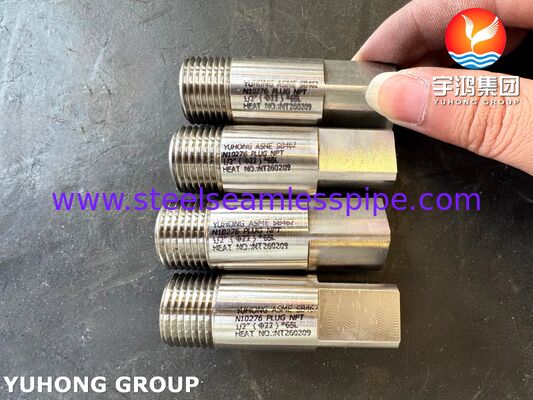 Hastelloy C276 Nickel Alloy Square Head Plug untuk Aplikasi Plug Threaded yang Tahan Korosi