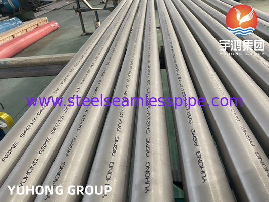 ASTM A213 TP347H Niobium-Stabilized Seamless Stainless Steel Heat Exchanger Tube untuk layanan suhu tinggi