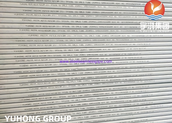 ASTM A213 TP316L TP304 TP304L Tabung Penukar Panas Mulus Stainless Steel