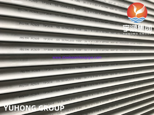 ASTM A269 TP304 Tabung Stainless Steel Seamless 38.1*1.59*4572