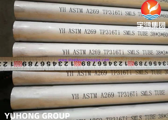 ASTM A269 / ASME SA269 TP316Ti TP316L TP304L TP304H Instrumen Cold Rolld Bright Annealed Tube