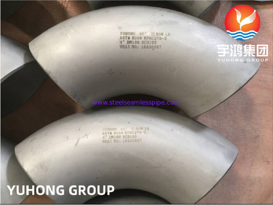 ASTM B366 WPHC276-S DN100 Sch10s 90Deg Siku LR B16.9