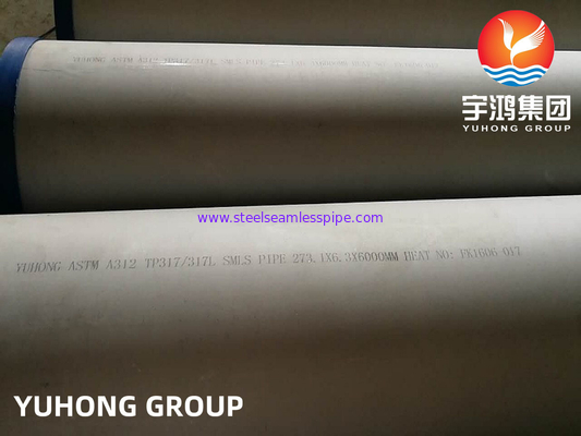 ASTM A312 TP317L Tabung Stainless Steel Seamless 100% ET UT Tabung Boiler