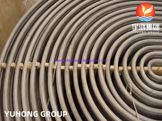 Tabung Tekuk U Stainless Steel, ASME SA249, A688, ASME SA213 TP304 / TP304L / TP304H / TP304N