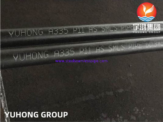 ASTM A335 /ASME SA335 Baja Paduan Tabung Mulus P11 / P12 / P22 / P5 /P9 / P91 / P92 Ukuran 1/2