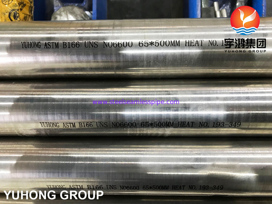ASTM B166 UNS N06600 / Inconel 600 / Nikel 600, Nickel Alloy Bar Bulat Cerah Annealed