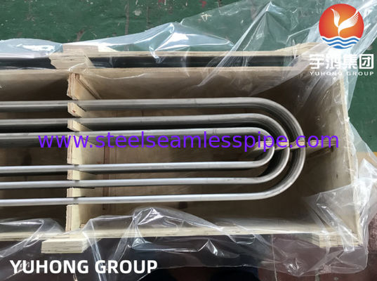 Baja tahan karat ASTM A213 TP304, TP304L tabung U Bend tanpa jahitan untuk penukar panas