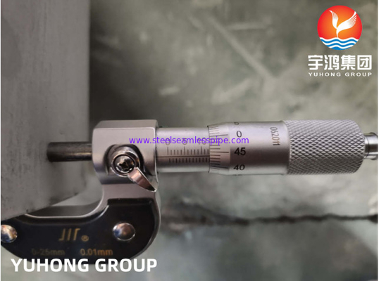 ASTM A358 KLAS 1 TP316L Stainless Steel Welded Pipe Industri Suhu Tinggi