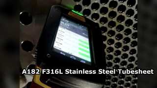 Tubesheet Tempa Stainless Steel A182 F316L untuk Penukar Panas